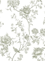Martha Stewart Moss Floral Vine 10M Wallpaper - Image 2 of 4