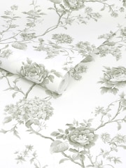 Martha Stewart Moss Floral Vine 10M Wallpaper - Image 3 of 4