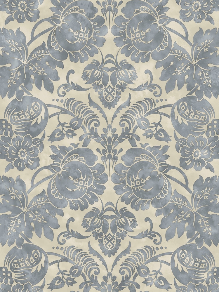 Martha Stewart Tarn Florentine 10M Wallpaper - Image 2 of 4 Martha Stewart Tarn Florentine 10M Wallpaper - Image 2 of 4