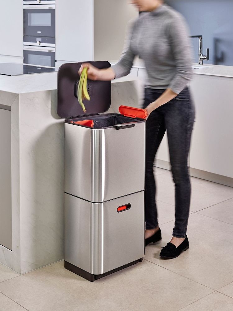 Joseph® Joseph Silver Totem Max 60L Bin - Image 2 of 4