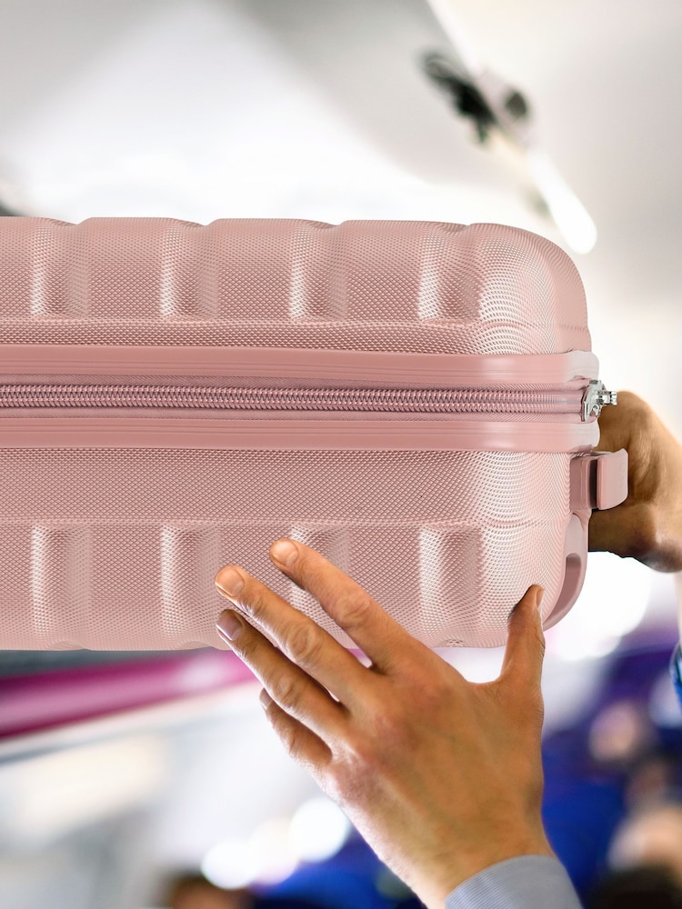 Dorado rosa - Maleta de cabina rígida Easyjet de 45x36x20 cm para debajo del asiento con 2 ruedas de Flight Knight - Imagen 7 de 7