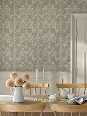 Martha Stewart Taupe Florentine 10M Wallpaper - Image 1 of 4
