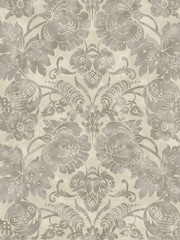 Martha Stewart Taupe Florentine 10M Wallpaper - Image 2 of 4