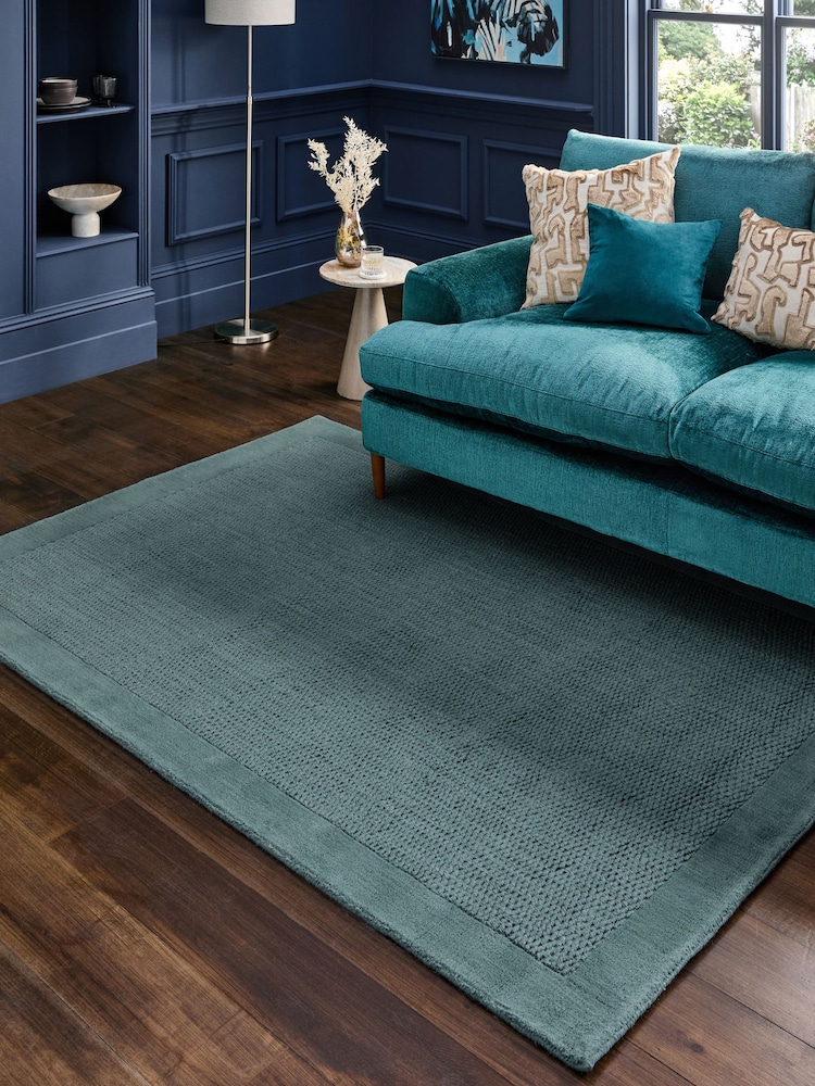 Blue Border Rug - Image 1 of 7