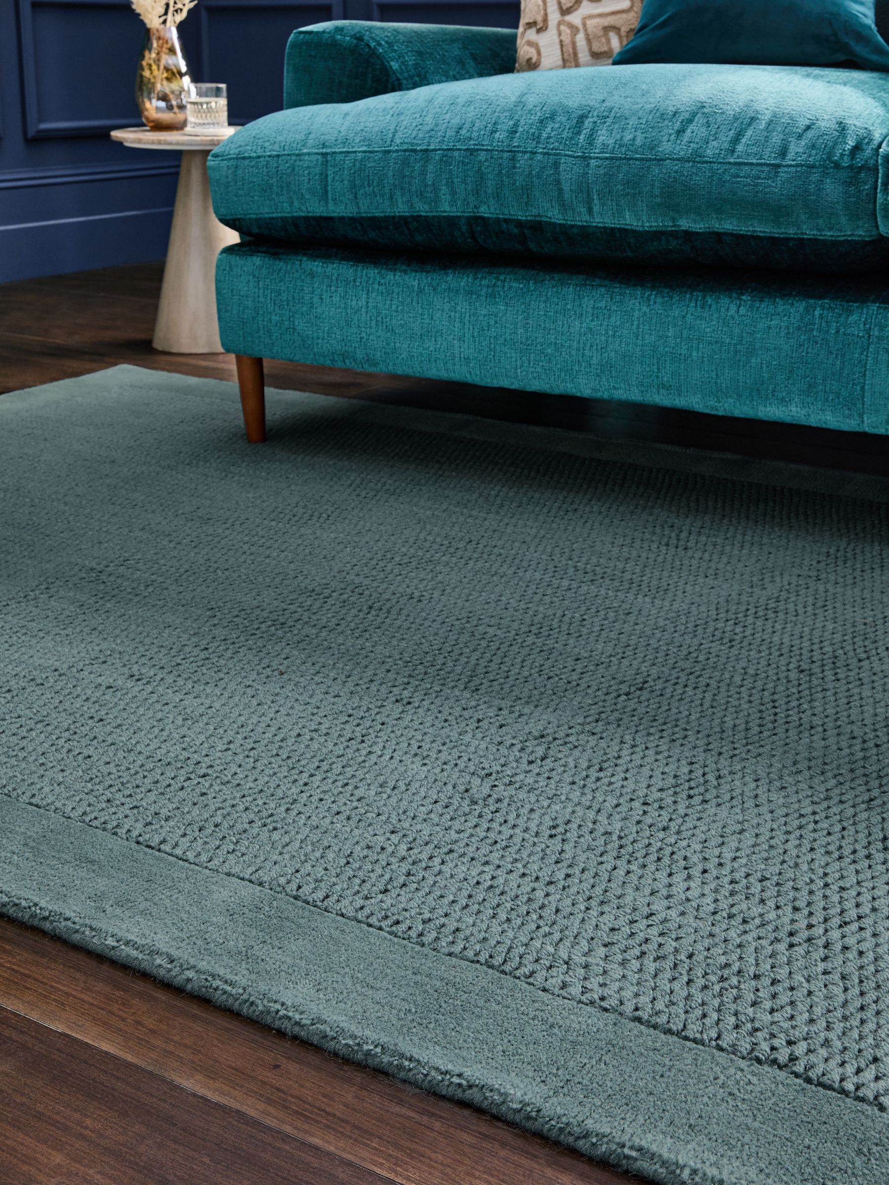 Buy Blue Florence Border Rug from the Next UK online shop