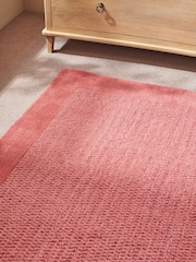 Dark Pink Border Rug - Image 5 of 7