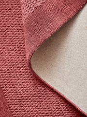 Dark Pink Border Rug - Image 6 of 7