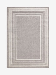 Light Grey Albie Bobble Border Rug - Image 6 of 7