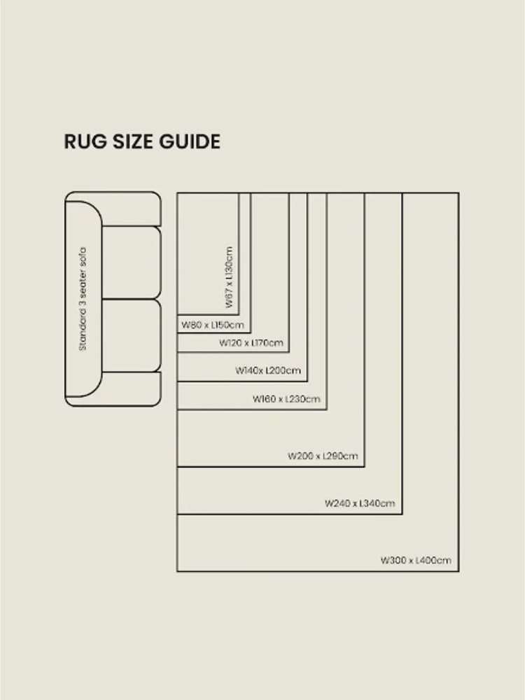 Light Grey Albie Bobble Border Rug - Image 7 of 7