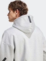 adidas Grey Z.N.E Full Zip Hooded Track Jacket - Image 6 of 8