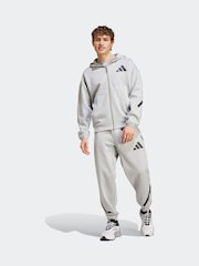 adidas Grey Z.N.E Full Zip Hooded Track Jacket - Image 7 of 8