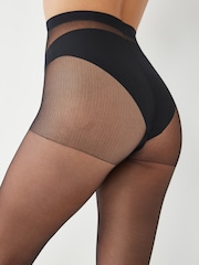 黑色 - Matt 15 Denier 褲襪 3 件組 - 圖片 9，共 9