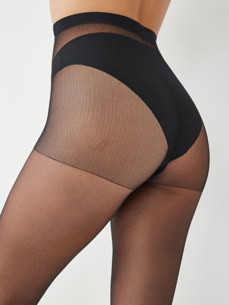 黑色 - Matt 15 Denier 褲襪 3 件組 - 圖片 9，共 9