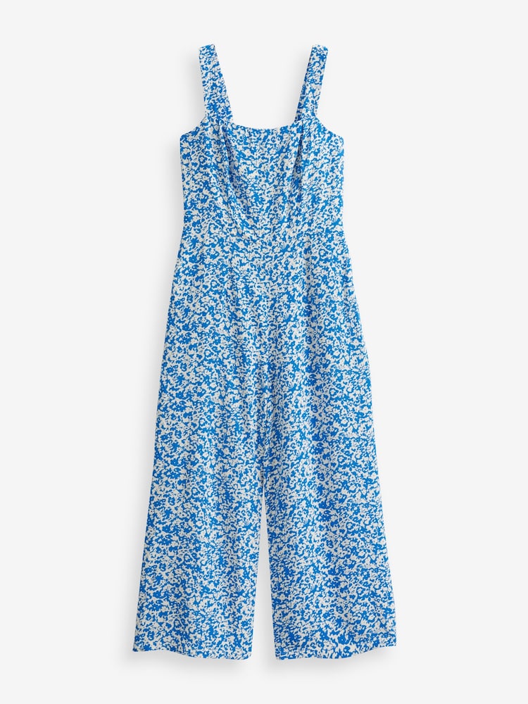 Ro&Zo Blue Ditsy Jumpsuit - Image 4 of 4 Ro&Zo Blue Ditsy Jumpsuit - Image 4 of 4