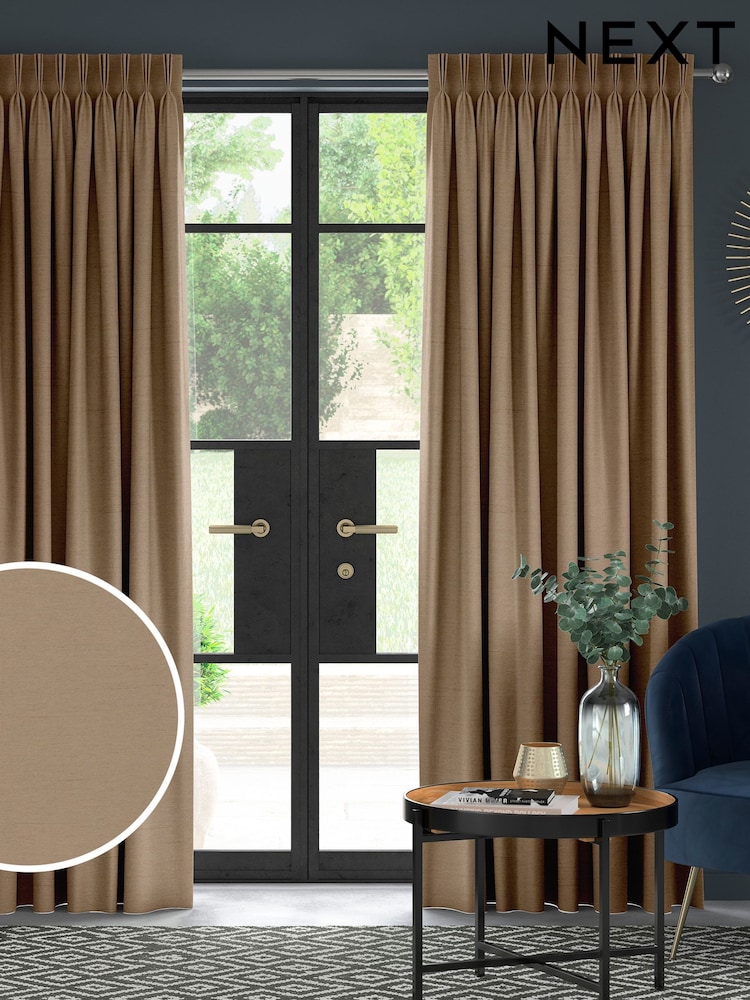 Latte Natural Eloise Made To Measure Curtains - Image 10 of 10 Latte Natural Eloise Made To Measure Curtains - Image 10 of 10