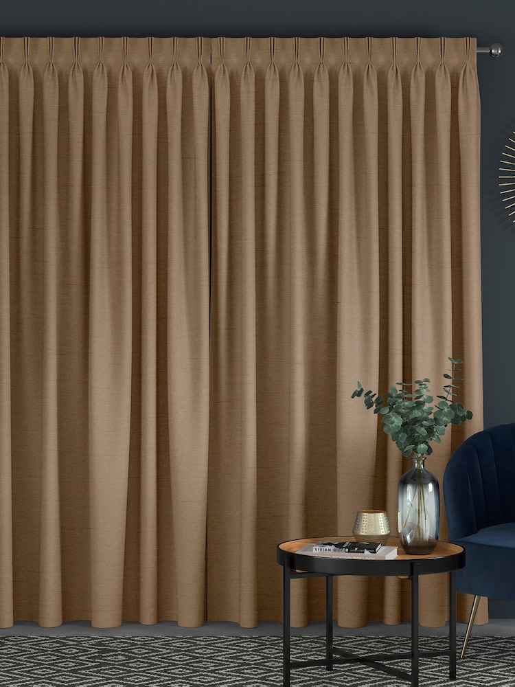 Latte Natural Eloise Made To Measure Curtains - Image 2 of 9