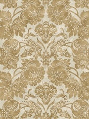Martha Stewart Antique Gold Florentine 10M Wallpaper - Image 2 of 4