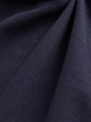 Blue Navy Long Sleeve Crew Neck 100% Cotton Top - Image 11 of 11