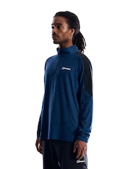 Berghaus Blue Farndale Long Sleeve Tech T-Shirt - Image 5 of 6