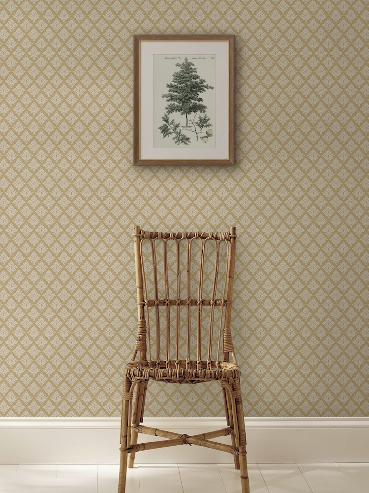Martha Stewart Antique Gold Artisan Floral 10M Wallpaper - Image 4 of 4 Martha Stewart Antique Gold Artisan Floral 10M Wallpaper - Image 4 of 4