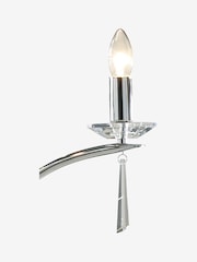 Dar Lighting Silver Hyperion 3 Light Armed Ceiling Light Fitting - Image 3 of 4