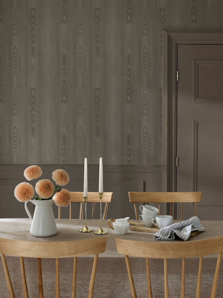 Martha Stewart Goose Down Bedford Fauxbois 10M Wallpaper - Image 1 of 4 Martha Stewart Goose Down Bedford Fauxbois 10M Wallpaper - Image 1 of 4