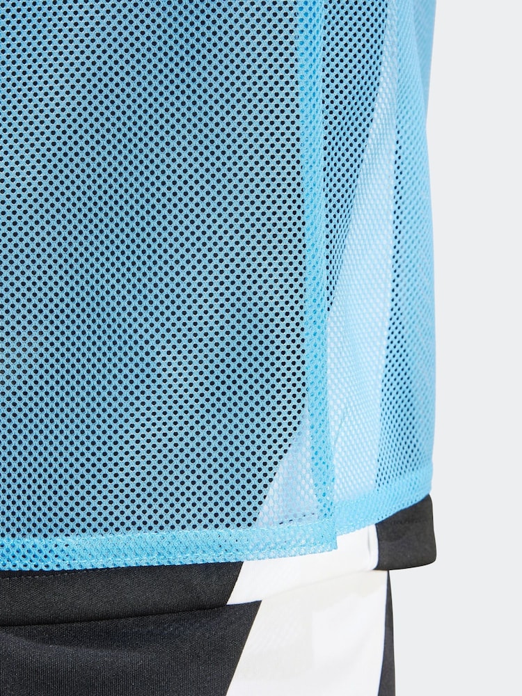 adidas Blue Training 24 Bib - Image 6 of 7