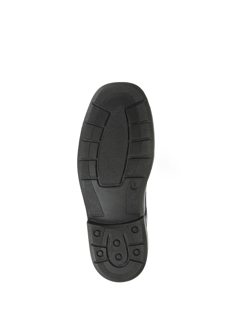 Pavers Wide Fit Leather Lace-Up Black	Shoes - Image 5 of 5