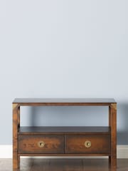 Laura Ashley Dark Chestnut Balmoral 2 Drawer TV Stand - Image 1 of 8