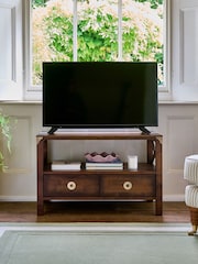 Laura Ashley Dark Chestnut Balmoral 2 Drawer TV Stand - Image 5 of 8