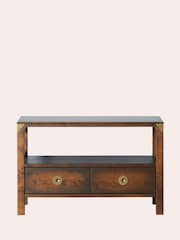 Laura Ashley Dark Chestnut Balmoral 2 Drawer TV Stand - Image 7 of 8