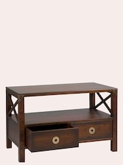 Laura Ashley Dark Chestnut Balmoral 2 Drawer TV Stand - Image 8 of 8