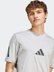 adidas Grey Z.N.E. T-Shirt - Image 6 of 8
