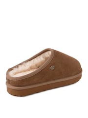Just Sheepskin™ Brown Ladies Kara Slipper - Image 4 of 5