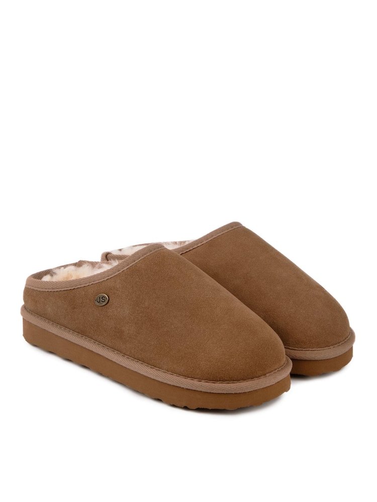 Just Sheepskin™ Brown Ladies Kara Slipper - Image 5 of 5 Just Sheepskin™ Brown Ladies Kara Slipper - Image 5 of 5