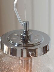 Gallery Home Silver Mazzy Ceiling Light Pendant - Image 5 of 7