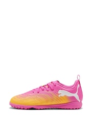 Puma Pink Kids Future 9 Play Astro Turf Football Boots - Image 3 of 6