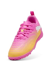 Puma Pink Kids Future 9 Play Astro Turf Football Boots - Image 4 of 6