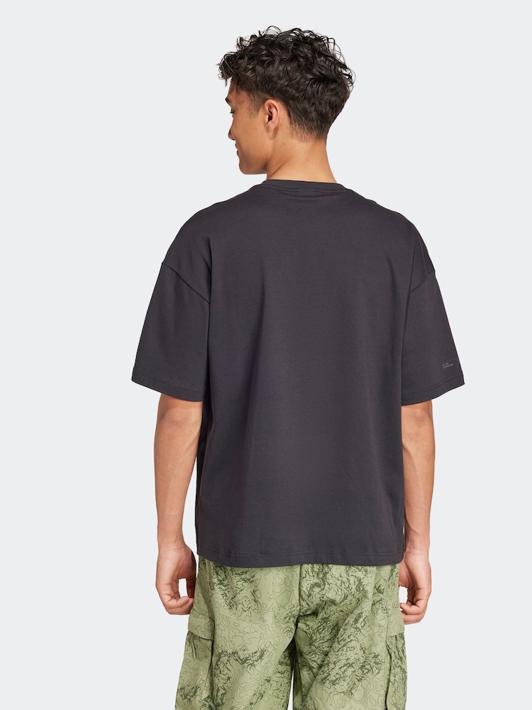 Negru - Tricou adidas City Escape - Imaginea 2 din 6
