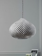 Chrome Glamour Easy Fit Pendant Lamp Shade - Image 2 of 7