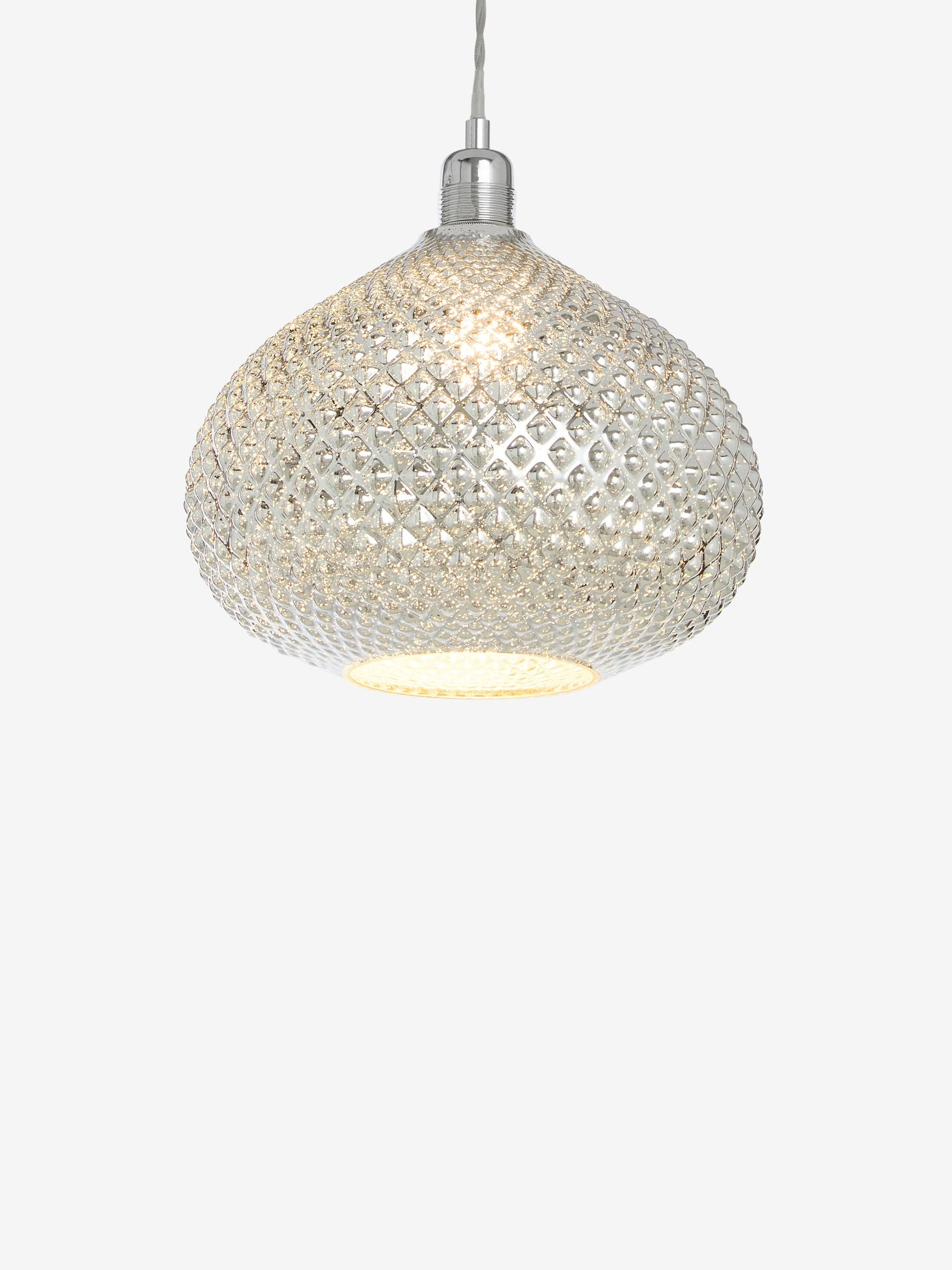 Buy Chrome Glamour Easy Fit Pendant Lamp Shade from the Next UK online shop