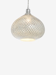 Chrome Glamour Easy Fit Pendant Lamp Shade - Image 5 of 7