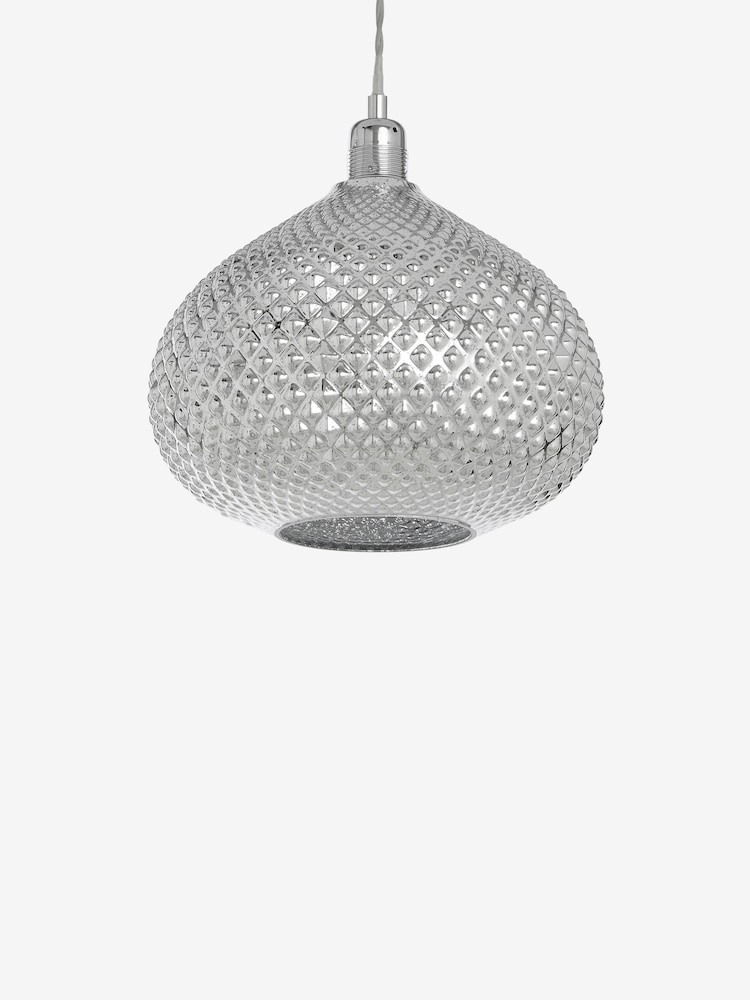 Chrome Glamour Easy Fit Pendant Lamp Shade - Image 6 of 7