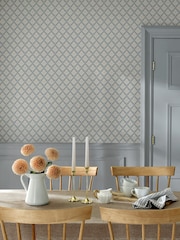 Martha Stewart Mineral Blue Artisan Floral 10M Wallpaper - Image 1 of 4