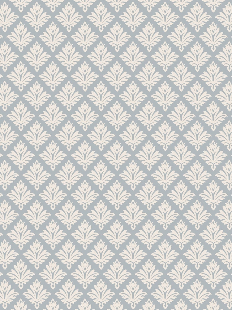 Martha Stewart Mineral Blue Artisan Floral 10M Wallpaper - Image 2 of 4 Martha Stewart Mineral Blue Artisan Floral 10M Wallpaper - Image 2 of 4