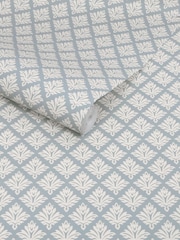 Martha Stewart Mineral Blue Artisan Floral 10M Wallpaper - Image 3 of 4