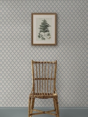 Martha Stewart Mineral Blue Artisan Floral 10M Wallpaper - Image 4 of 4