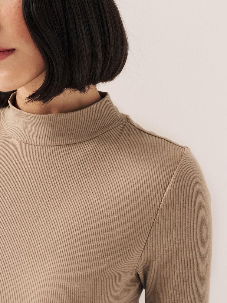 Neutral Half Sleeve High Neck T-Shirt - Image 10 of 10