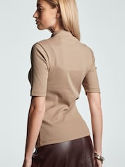 Neutral Half Sleeve High Neck T-Shirt - Image 3 of 10