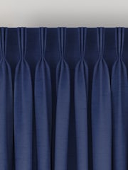 Indigo Blue Eloise Made To Measure Curtains - Image 5 of 8